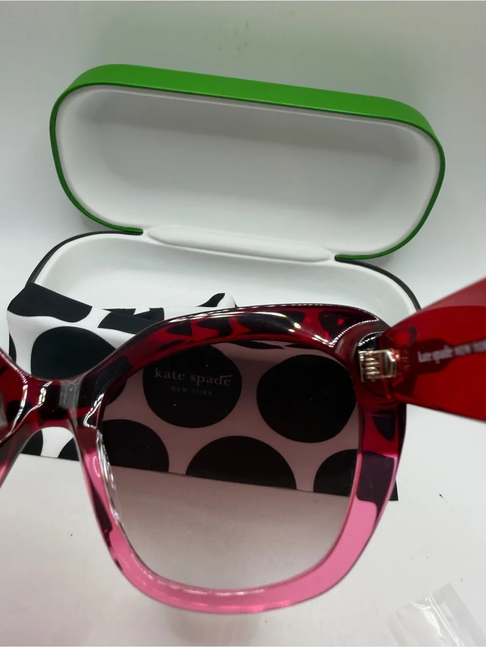 kate spade Burgundy Gradient Oversized Sunglasses